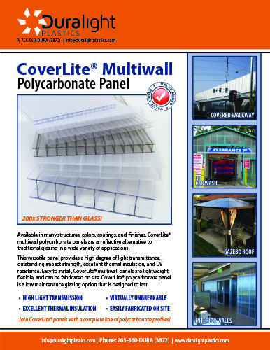 CoverLite Multiwall Polycarbonate Sheet Brochure