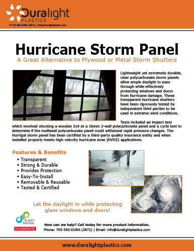 Hurricane Storm Panel Brochure