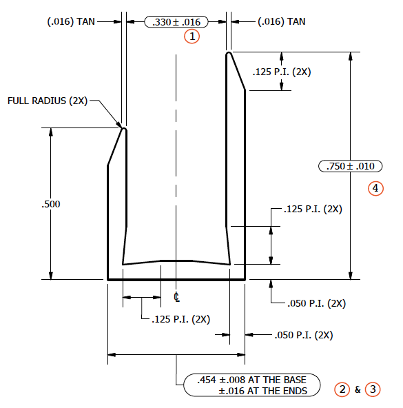 8mm aluminum u profile