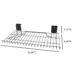 ez slatwall 24 inch wire shelf dimensions