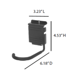 ez slatwall 5 inch bike hook dimensions