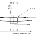 6mm polycarbonate h profile