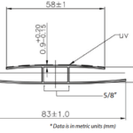 8mm polycarbonate h profile